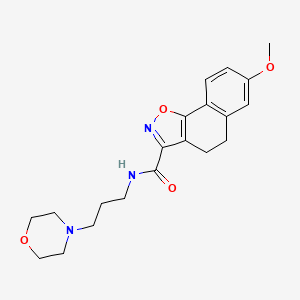 7-methoxy-N-(3-morpholin-4-ylpropyl)-4,5-dihydrobenzo[g][1,2]benzoxazole-3-carboxamide