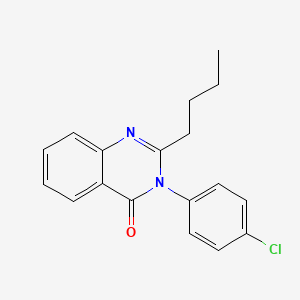 2-Butyl-3-(4-chlorophenyl)quinazolin-4(3h)-one