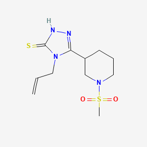 5-[1-(methylsulfonyl)piperidin-3-yl]-4-(prop-2-en-1-yl)-4H-1,2,4-triazole-3-thiol