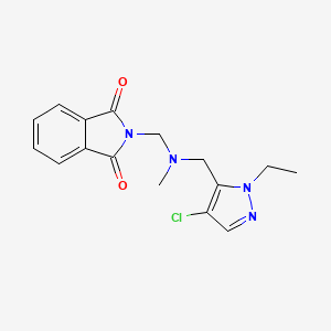 2-{[[(4-chloro-1-ethyl-1H-pyrazol-5-yl)methyl](methyl)amino]methyl}-1H-isoindole-1,3(2H)-dione