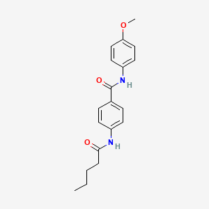 N-(4-methoxyphenyl)-4-(pentanoylamino)benzamide