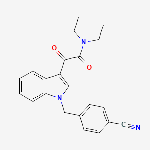 2-[1-(4-cyanobenzyl)-1H-indol-3-yl]-N,N-diethyl-2-oxoacetamide