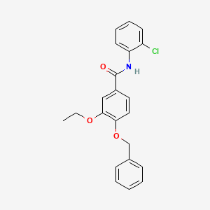 4-(benzyloxy)-N-(2-chlorophenyl)-3-ethoxybenzamide