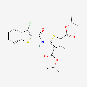 diisopropyl 5-{[(3-chloro-1-benzothien-2-yl)carbonyl]amino}-3-methyl-2,4-thiophenedicarboxylate