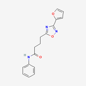 4-[3-(furan-2-yl)-1,2,4-oxadiazol-5-yl]-N-phenylbutanamide