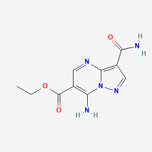 Ethyl 7-amino-3-carbamoylpyrazolo[1,5-a]pyrimidine-6-carboxylate