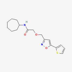 N-cycloheptyl-2-{[5-(2-thienyl)-3-isoxazolyl]methoxy}acetamide