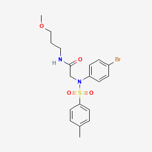 N~2~-(4-bromophenyl)-N~1~-(3-methoxypropyl)-N~2~-[(4-methylphenyl)sulfonyl]glycinamide