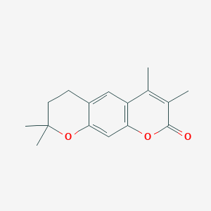 3,4,8,8-tetramethyl-7,8-dihydro-2H,6H-pyrano[3,2-g]chromen-2-one