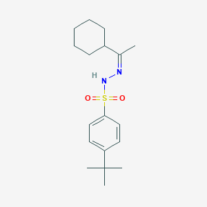 4-tert-butyl-N'-(1-cyclohexylethylidene)benzenesulfonohydrazide