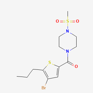 (4-BROMO-5-PROPYL-2-THIENYL)[4-(METHYLSULFONYL)PIPERAZINO]METHANONE