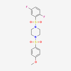 1-[(2,5-difluorophenyl)sulfonyl]-4-[(4-methoxyphenyl)sulfonyl]piperazine