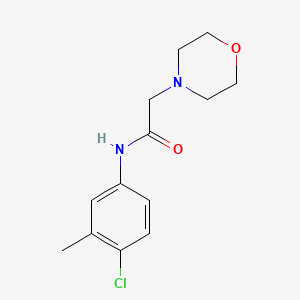 N-(4-chloro-3-methylphenyl)-2-(4-morpholinyl)acetamide