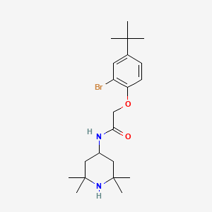 2-(2-bromo-4-tert-butylphenoxy)-N-(2,2,6,6-tetramethyl-4-piperidinyl)acetamide