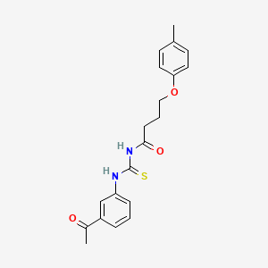 N-((3-acetylphenyl)carbamothioyl)-4-(p-tolyloxy)butanamide