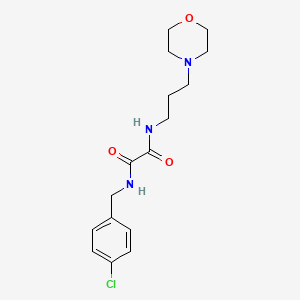 N'-[(4-chlorophenyl)methyl]-N-(3-morpholin-4-ylpropyl)oxamide