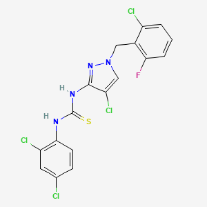 N-[4-chloro-1-(2-chloro-6-fluorobenzyl)-1H-pyrazol-3-yl]-N'-(2,4-dichlorophenyl)thiourea