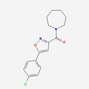 1-{[5-(4-chlorophenyl)-3-isoxazolyl]carbonyl}azepane