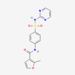 2-methyl-N-[4-(pyrimidin-2-ylsulfamoyl)phenyl]furan-3-carboxamide