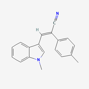 3-(1-methyl-1H-indol-3-yl)-2-(4-methylphenyl)acrylonitrile