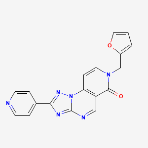 7-(2-furylmethyl)-2-pyridin-4-ylpyrido[3,4-e][1,2,4]triazolo[1,5-a]pyrimidin-6(7H)-one