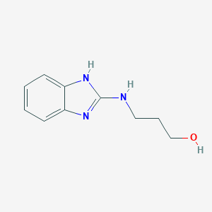 molecular formula C10H13N3O B048600 3-(1H-苯并咪唑-2-基氨基)丙醇-1 CAS No. 120161-08-2