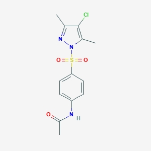 N-{4-[(4-chloro-3,5-dimethyl-1H-pyrazol-1-yl)sulfonyl]phenyl}acetamide