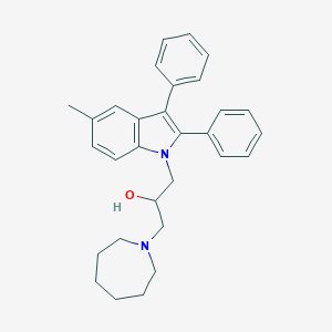 1-(1-azepanyl)-3-(5-methyl-2,3-diphenyl-1H-indol-1-yl)-2-propanol