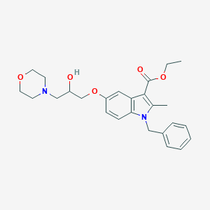 ethyl 1-benzyl-5-(2-hydroxy-3-morpholinopropoxy)-2-methyl-1H-indole-3-carboxylate