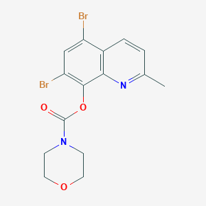 5,7-Dibromo-2-methylquinolin-8-yl morpholine-4-carboxylate