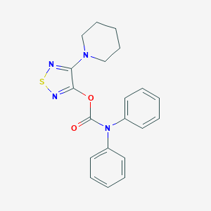 4-(Piperidin-1-yl)-1,2,5-thiadiazol-3-yl diphenylcarbamate