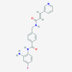 molecular formula C22H19FN4O2 B048606 西达莫司 CAS No. 743438-44-0