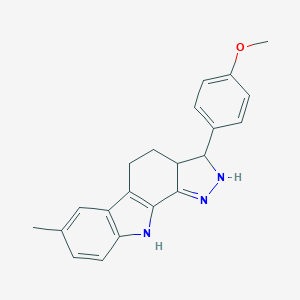 3-(4-Methoxyphenyl)-7-methyl-2,3,3a,4,5,10-hexahydropyrazolo[3,4-a]carbazole