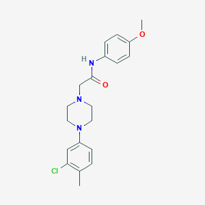 2-(4-(3-chloro-4-methylphenyl)piperazin-1-yl)-N-(4-methoxyphenyl)acetamide