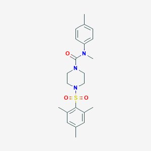 4-(mesitylsulfonyl)-N-methyl-N-(4-methylphenyl)-1-piperazinecarboxamide