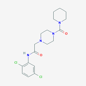 N-(2,5-dichlorophenyl)-2-(4-(piperidine-1-carbonyl)piperazin-1-yl)acetamide