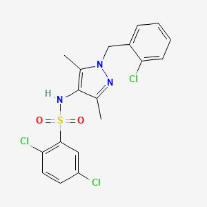 2,5-dichloro-N-[1-(2-chlorobenzyl)-3,5-dimethyl-1H-pyrazol-4-yl]benzenesulfonamide