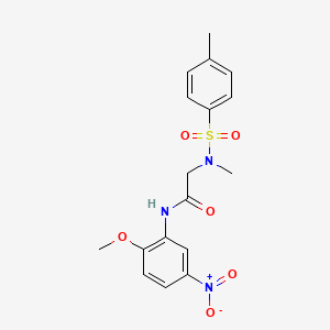 N~1~-(2-methoxy-5-nitrophenyl)-N~2~-methyl-N~2~-[(4-methylphenyl)sulfonyl]glycinamide