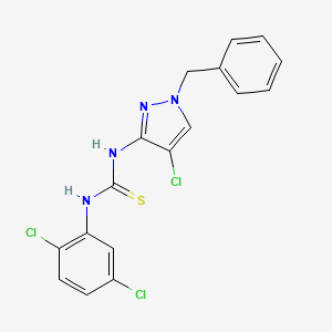 N-(1-benzyl-4-chloro-1H-pyrazol-3-yl)-N'-(2,5-dichlorophenyl)thiourea