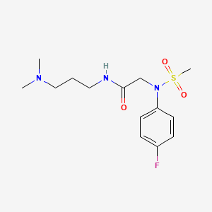 N~1~-[3-(dimethylamino)propyl]-N~2~-(4-fluorophenyl)-N~2~-(methylsulfonyl)glycinamide