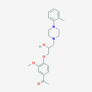 1-(4-(2-Hydroxy-3-(4-(o-tolyl)piperazin-1-yl)propoxy)-3-methoxyphenyl)ethanone