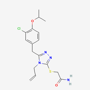 2-{[4-allyl-5-(3-chloro-4-isopropoxybenzyl)-4H-1,2,4-triazol-3-yl]thio}acetamide