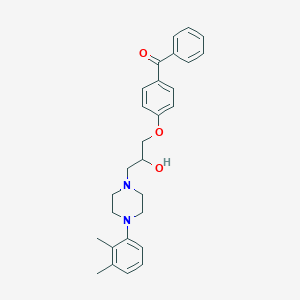 (4-(3-(4-(2,3-Dimethylphenyl)piperazin-1-yl)-2-hydroxypropoxy)phenyl)(phenyl)methanone