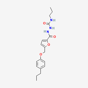 N-propyl-2-{5-[(4-propylphenoxy)methyl]-2-furoyl}hydrazinecarboxamide