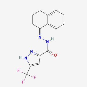 N'~5~-[3,4-DIHYDRO-1(2H)-NAPHTHALENYLIDEN]-3-(TRIFLUOROMETHYL)-1H-PYRAZOLE-5-CARBOHYDRAZIDE