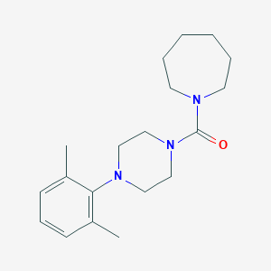 molecular formula C19H29N3O B486111 1-{[4-(2,6-Dimethylphenyl)-1-piperazinyl]carbonyl}azepane CAS No. 825607-22-5