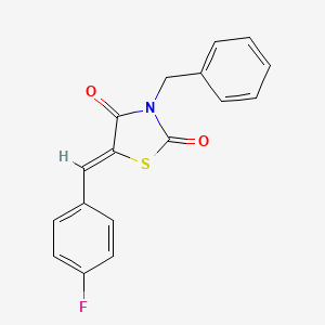 3-benzyl-5-(4-fluorobenzylidene)-1,3-thiazolidine-2,4-dione