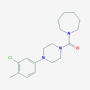 1-{[4-(3-Chloro-4-methylphenyl)-1-piperazinyl]carbonyl}azepane