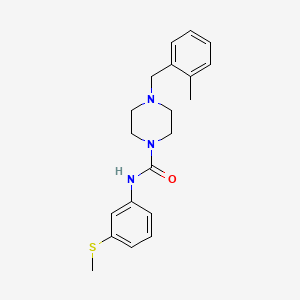 4-[(2-METHYLPHENYL)METHYL]-N-[3-(METHYLSULFANYL)PHENYL]PIPERAZINE-1-CARBOXAMIDE