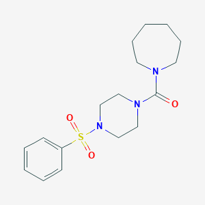 1-{[4-(Phenylsulfonyl)-1-piperazinyl]carbonyl}azepane